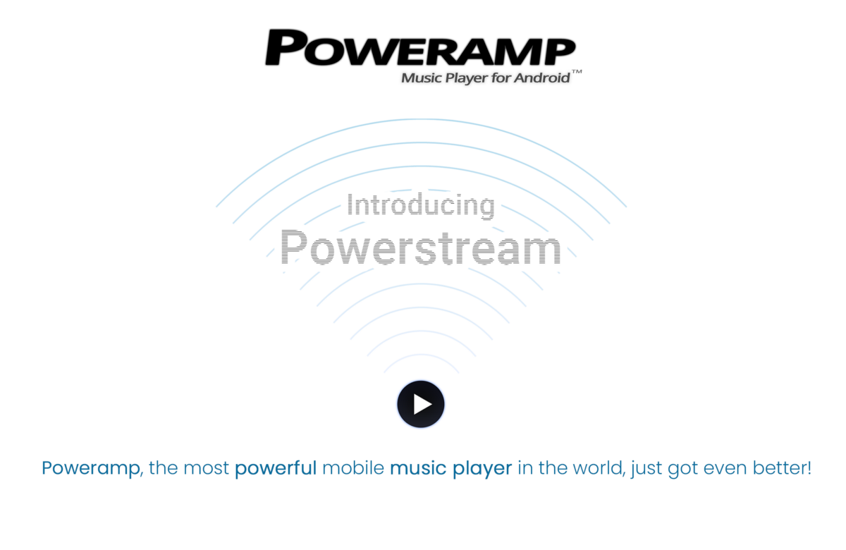 poweramp app load 1 playlist